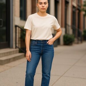 DSTLD Skinny Jeans | Blue Premium Denim | Made in USA | Minimalist Everyday Fit
